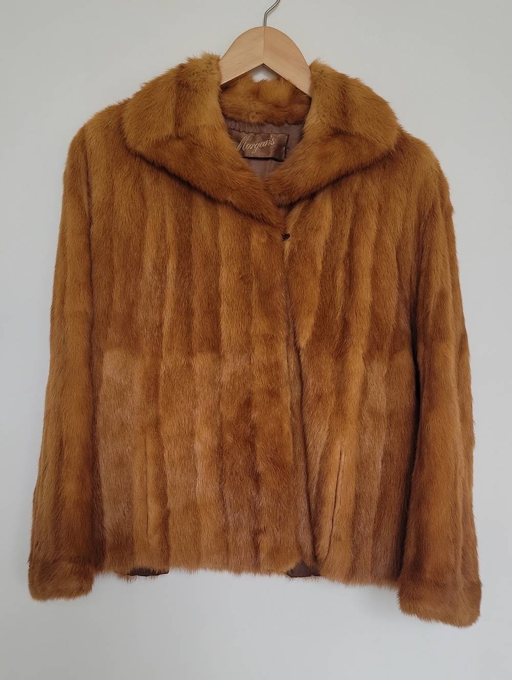 Vintage Honey Mink Fur Cropped Jacket